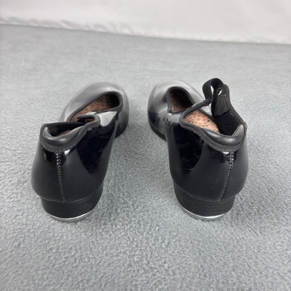 Capezio Tap Shoes Kids/Youth Sz 1 Black Patent Leather Mary Jane Dance Tele Tone - Picture 3 of 10